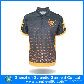 Fashion Manufacturer Custom Design Polyester Sublimated Polo Shirt